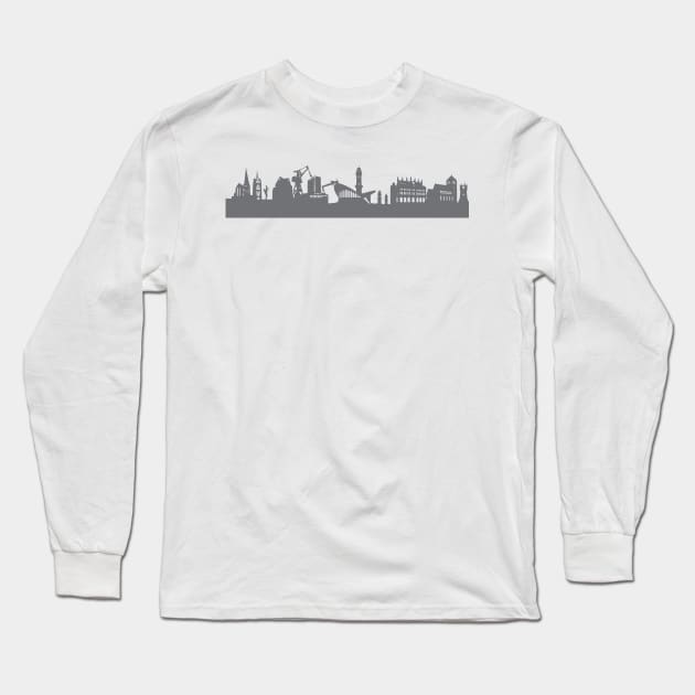 Rostock in gray Long Sleeve T-Shirt by 44spaces